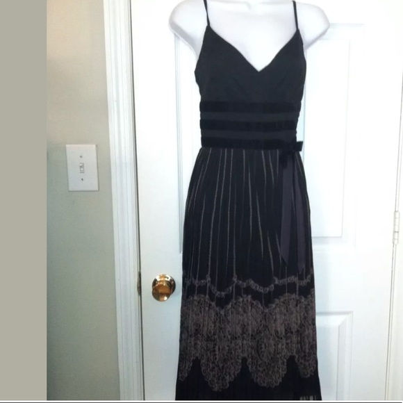 Ann Taylor LOFT Knife Pleat Dress spaghetti Strap - Picture 8 of 8